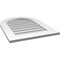 Ekena Millwork Round Top Surface Mount PVC Gable Vent: Non-Functional, w/ 3-1/2"W x 1"P Standard Frame, 22"W x 30"H GVPRT22X3001SN - alternate 3